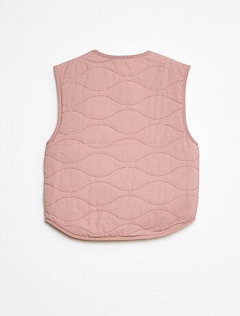 Veste sans manches matelassée réversible
