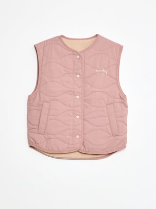 Veste sans manches matelassée réversible