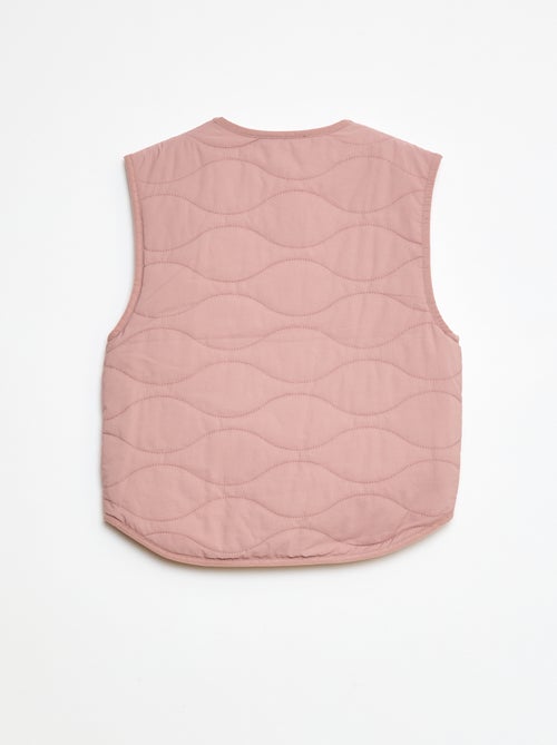 Veste sans manches matelassée réversible - Kiabi