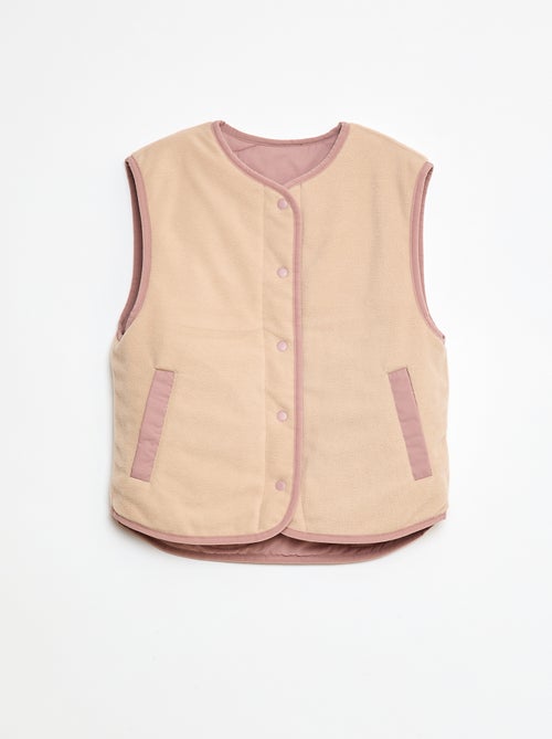 Veste sans manches matelassée réversible - Kiabi