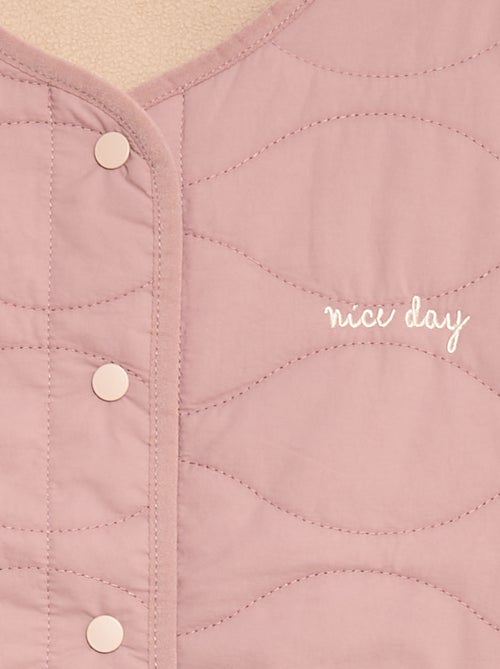 Veste sans manches matelassée réversible - Kiabi