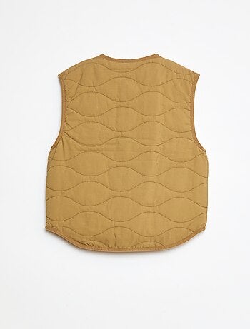 Veste sans manches matelassée réversible