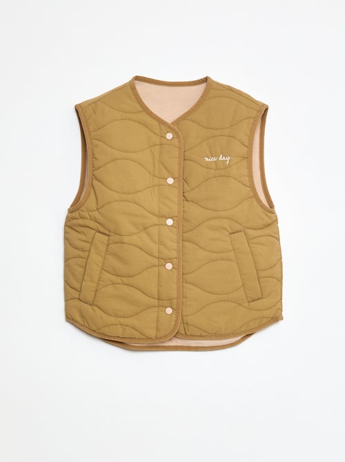 Veste sans manches matelassée réversible - Kiabi