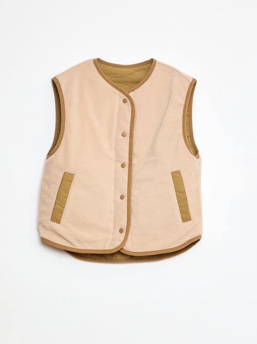 Veste sans manches matelassée réversible - Kiabi
