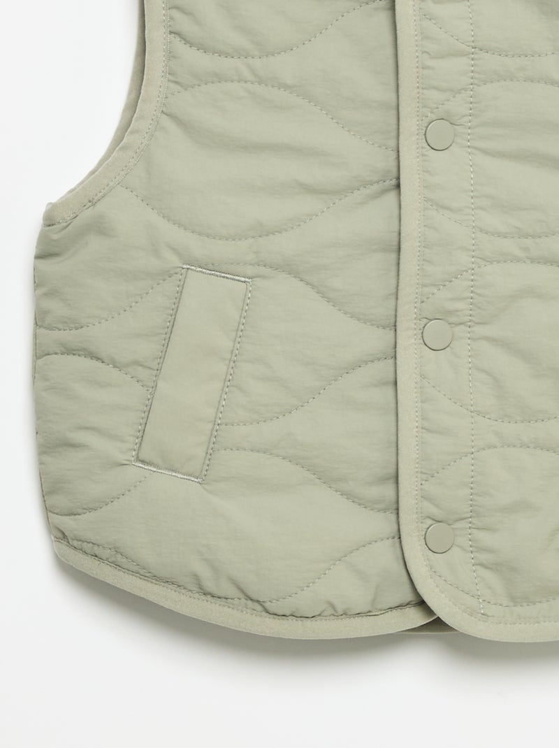 Veste sans manches matelassée Vert - Kiabi
