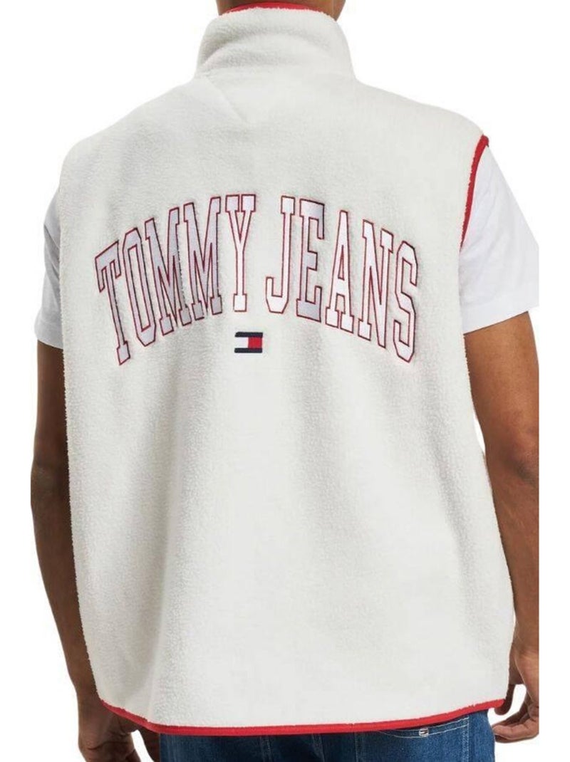 Veste sans manches motif/style logo - tommy hilfiger Blanc/Rouge - Kiabi