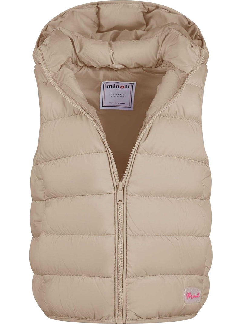 Veste sans manches motif/style matelassé - minoti Beige - Kiabi
