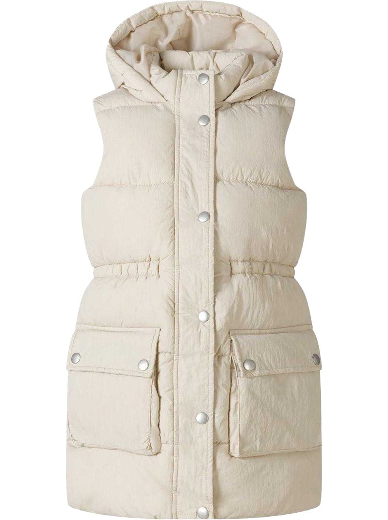 Veste sans manches motif/style matelassé - minoti Blanc - Kiabi