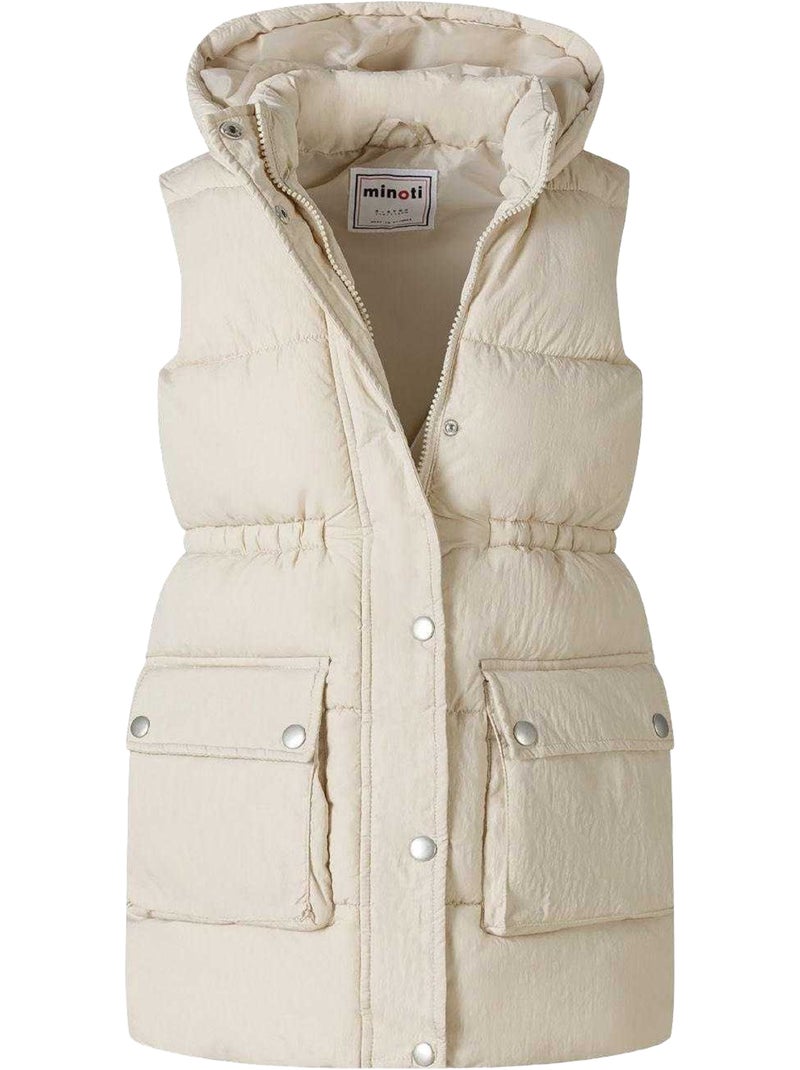 Veste sans manches motif/style matelassé - minoti Blanc - Kiabi