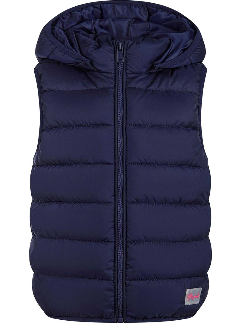Veste sans manches motif/style matelassé - minoti Bleu foncé - Kiabi