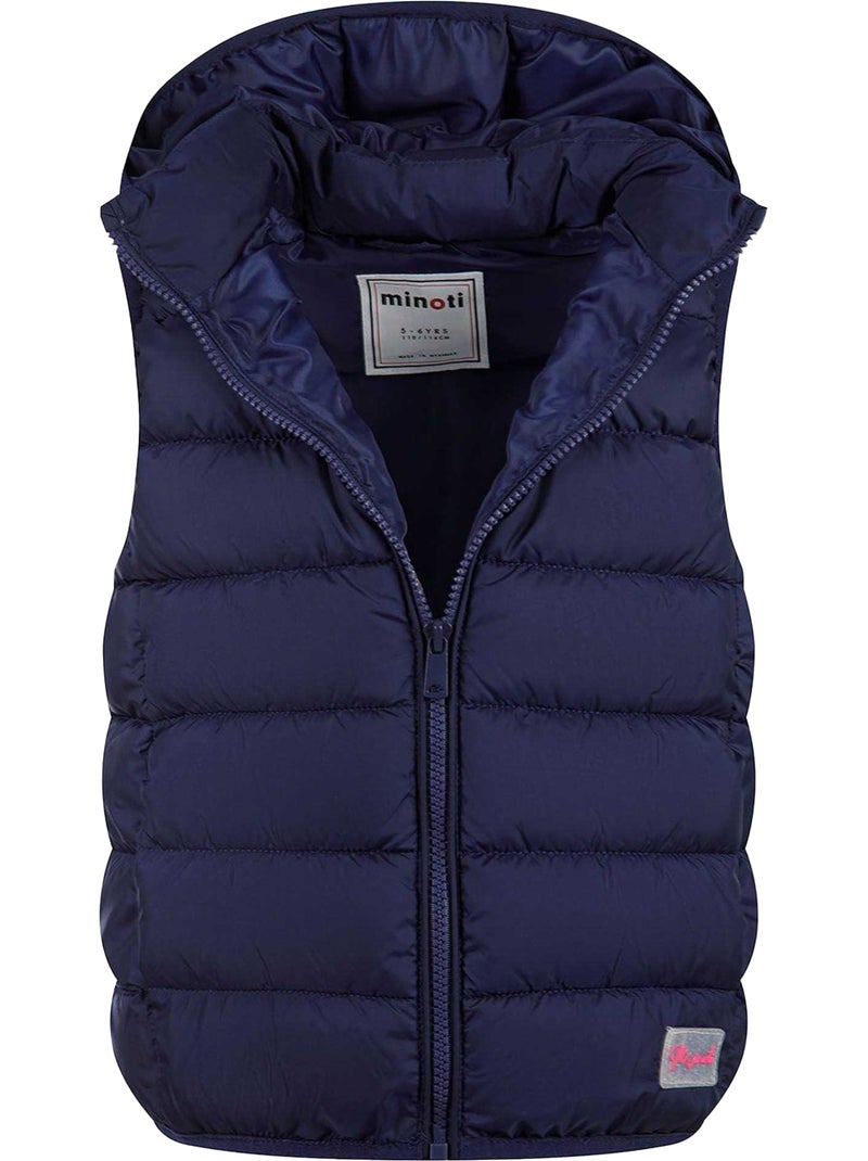 Veste sans manches motif/style matelassé - minoti Bleu foncé - Kiabi