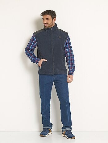 Veste sans manches polaire bicolore