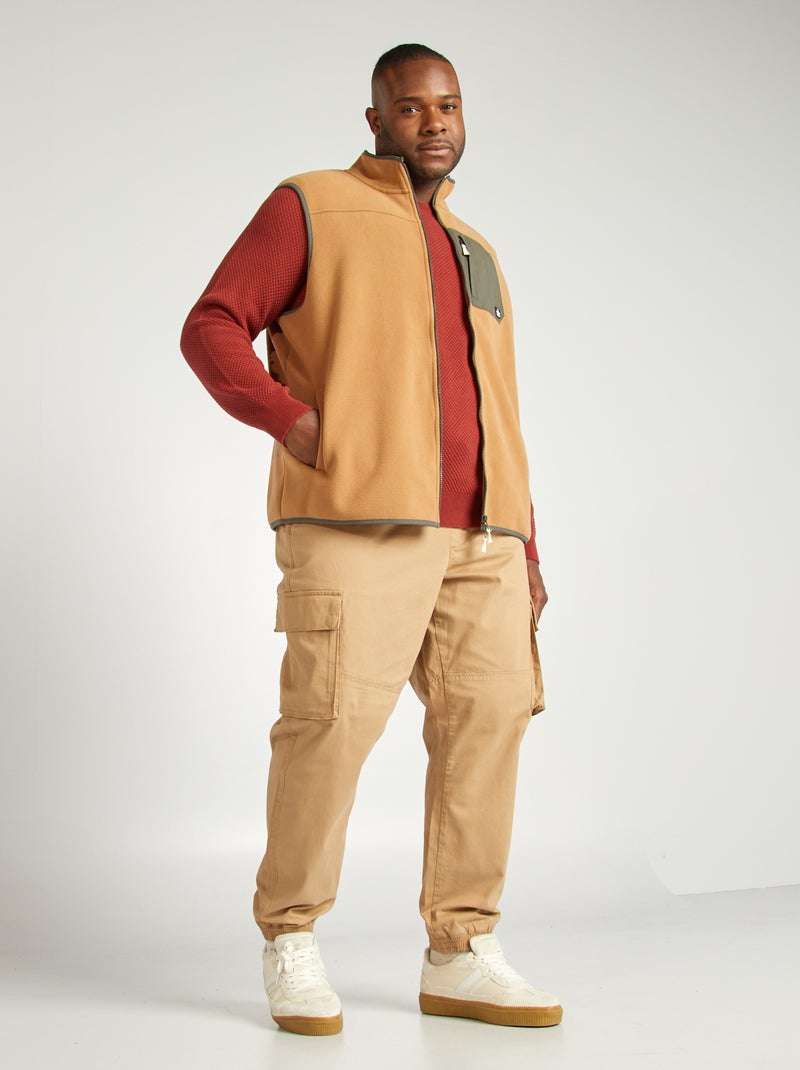 Veste sans manches polaire Camel - Kiabi
