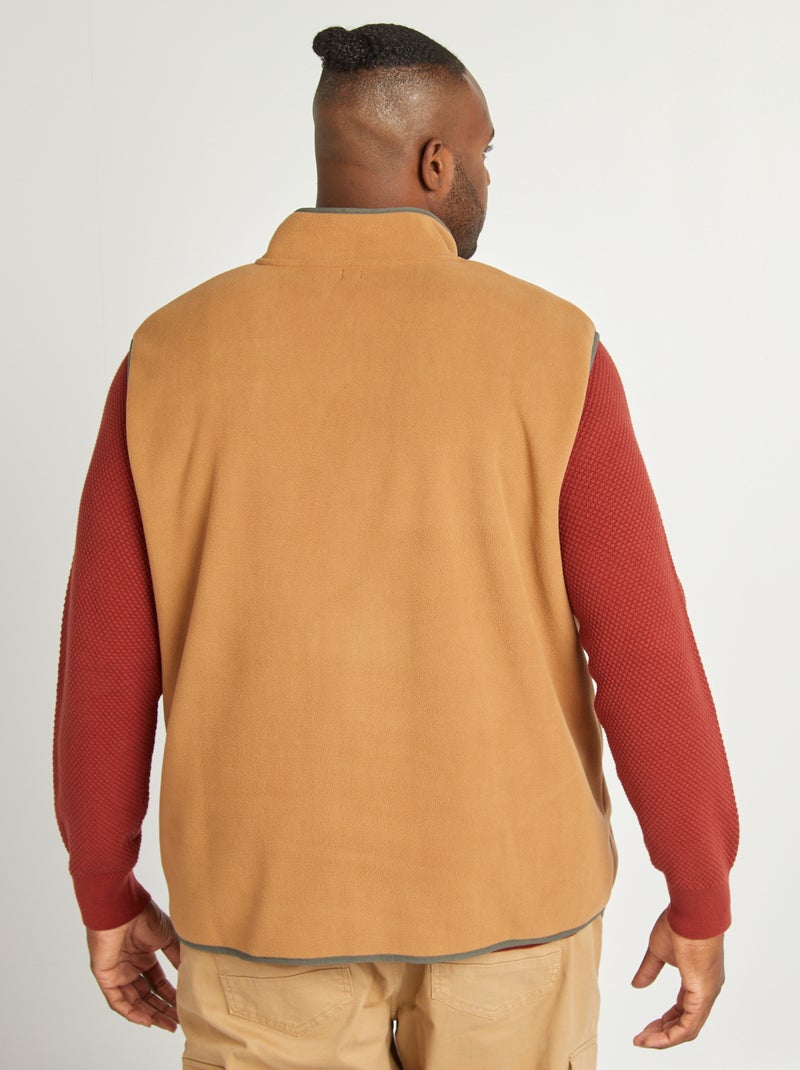 Veste sans manches polaire Camel - Kiabi