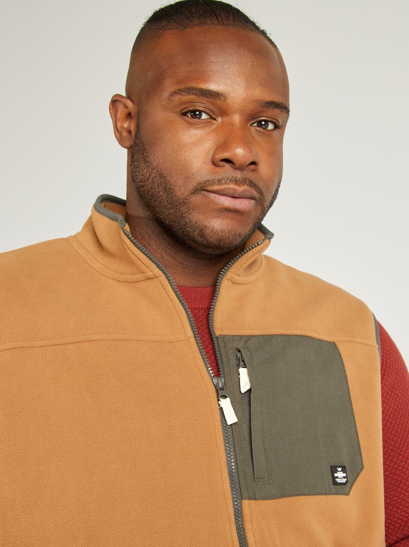 Veste sans manches polaire Camel - Kiabi