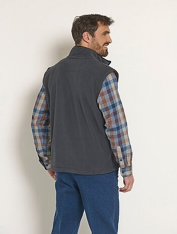 Veste sans manches polaire col montant
