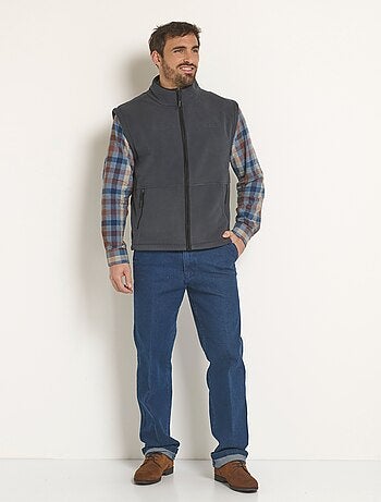 Veste sans manches polaire col montant