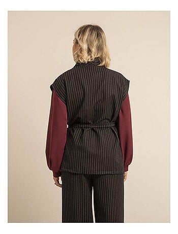 Veste sans manches rayures UVINNY