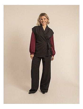 Veste sans manches rayures UVINNY