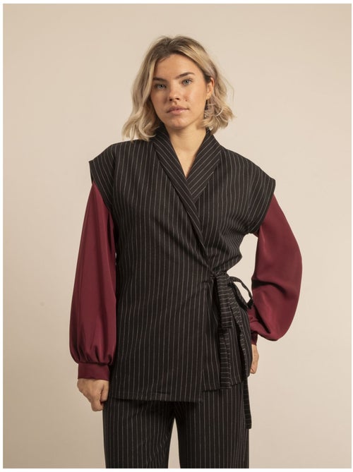 Veste sans manches rayures UVINY - Kiabi