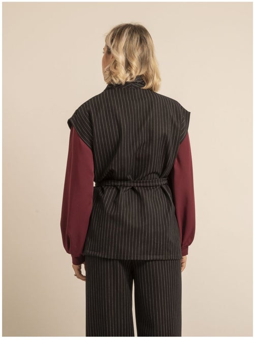 Veste sans manches rayures UVINY - Kiabi