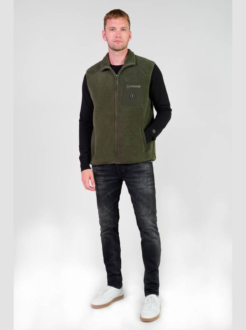Veste sans manches RUDY 'Le Temps Des Cerises' Kaki - Kiabi