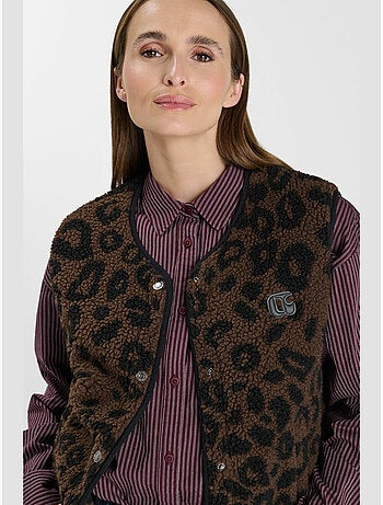 Veste sans manches sanry 'le temps des cerises'