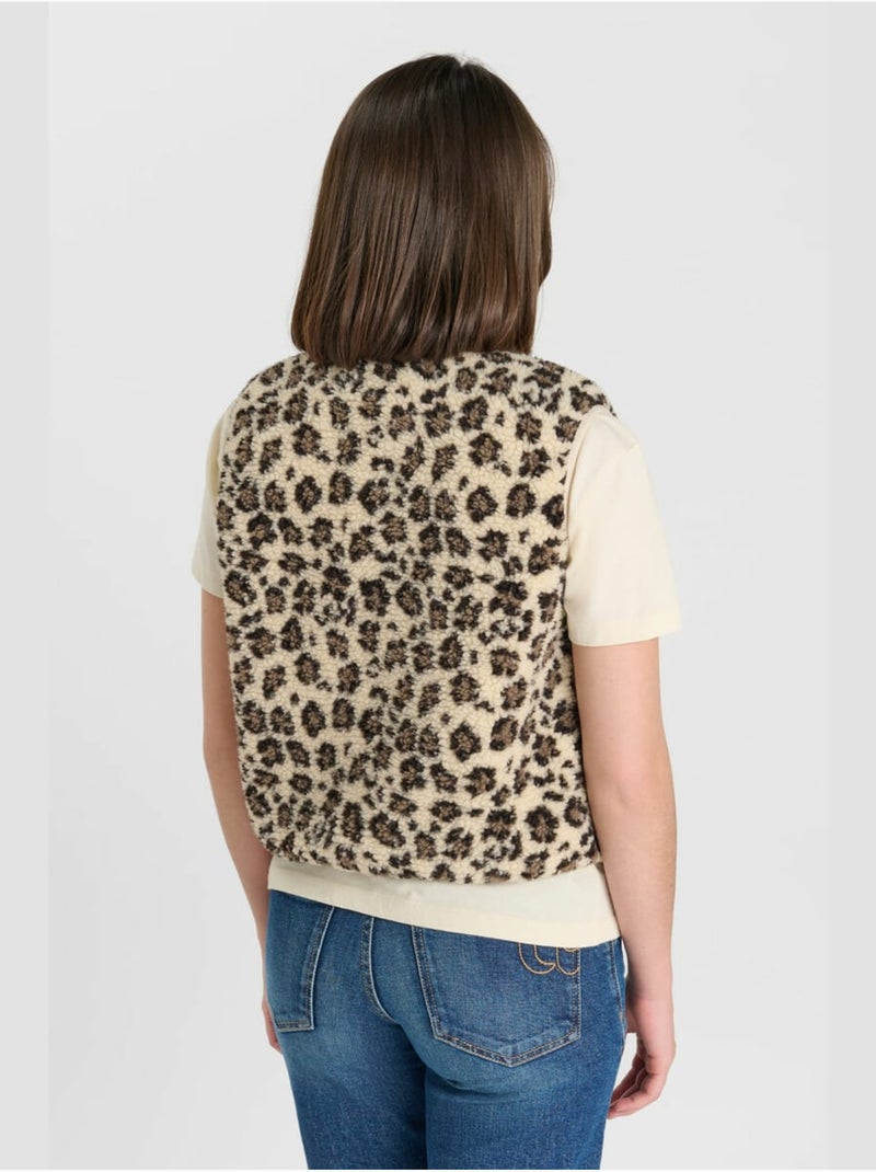 Veste sans manches sanrygi 'le temps des cerises' Beige - Kiabi