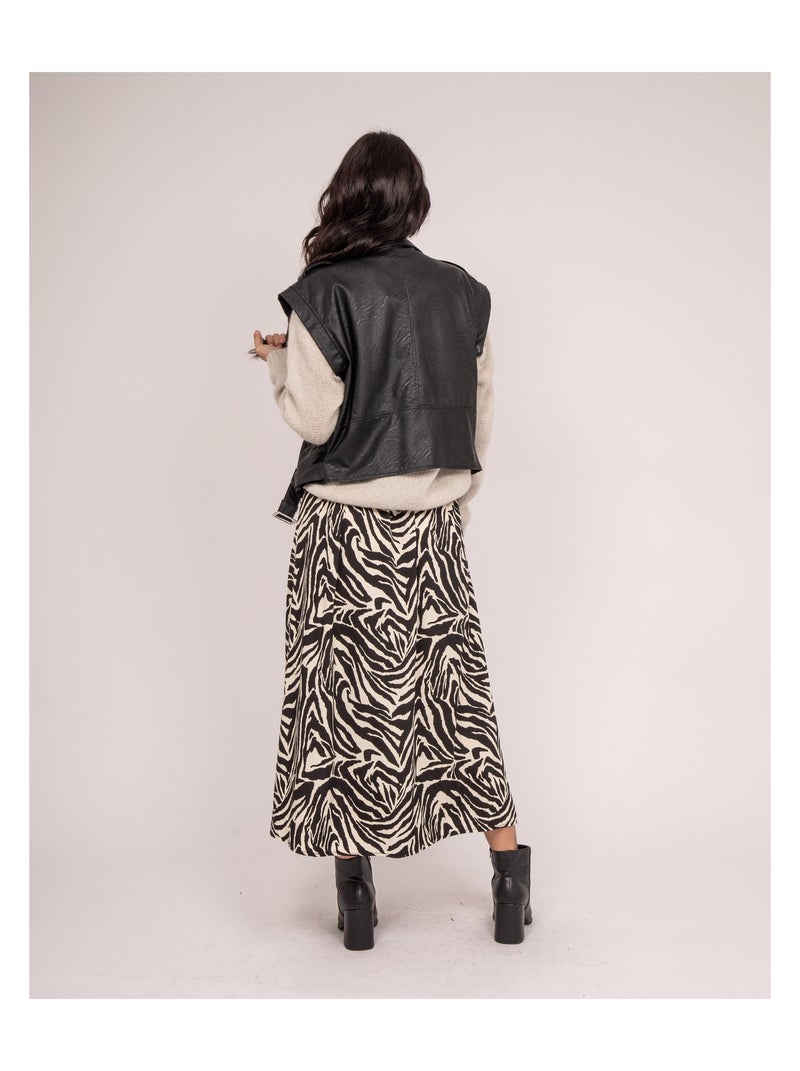 Veste sans manches simili cuir UMOT Noir - Kiabi