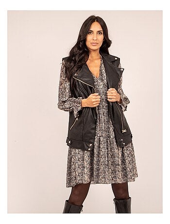 Veste sans manches simili URSA