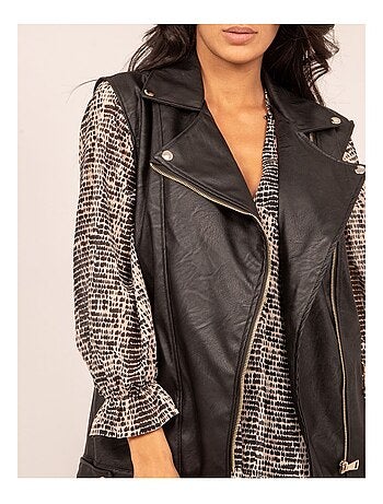 Veste sans manches simili URSA