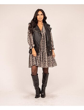 Veste sans manches simili URSA