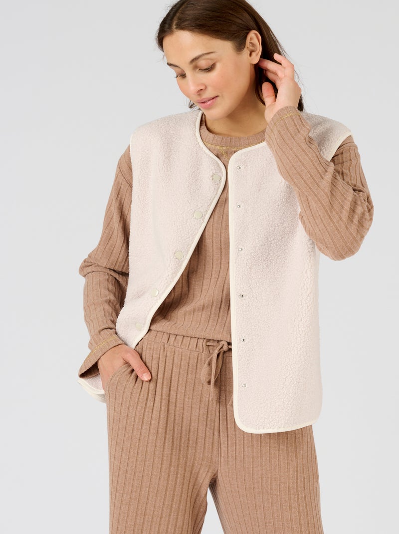 Veste sans manches Thermolactyl - Damart Blanc cassé - Kiabi