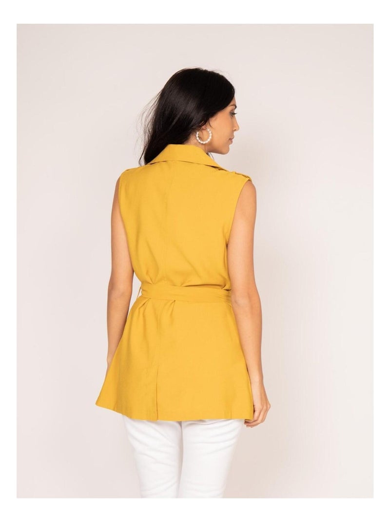 Veste sans manches uliana Moutarde - Kiabi