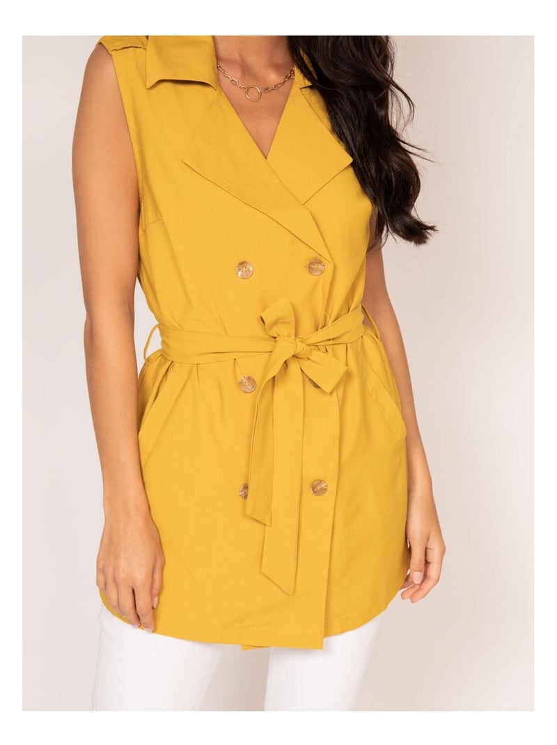 Veste sans manches uliana Moutarde - Kiabi