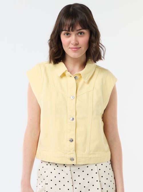 Veste sans manches unie - Kiabi