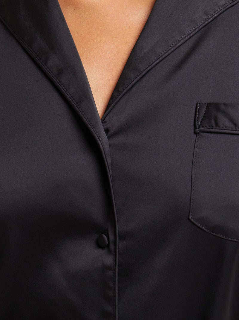 Veste satin Chimene - RougeGorge Lingerie Noir - Kiabi