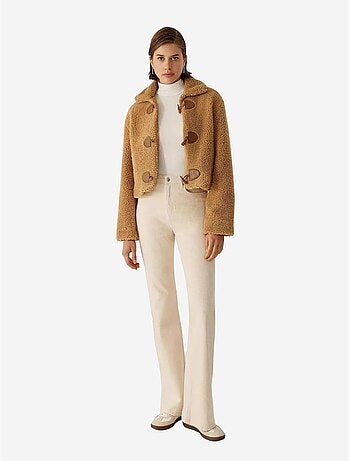 Veste Sherpa coupe décontractée