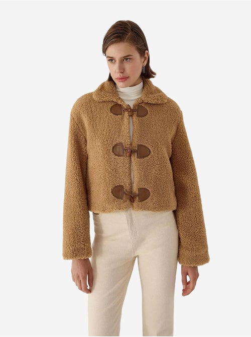Veste Sherpa coupe décontractée - Kiabi