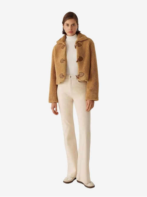 Veste Sherpa coupe décontractée - Kiabi