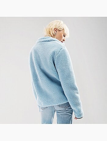 Veste sherpa femme lifestyle femme azure-w