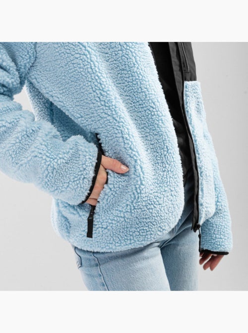 Veste sherpa femme lifestyle femme azure-w - Kiabi Veste sherpa femme lifestyle femme azure-w - Kiabi