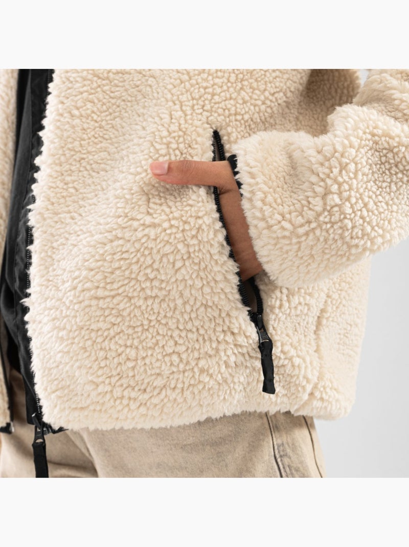 Veste sherpa femme lifestyle femme levi-w Beige - Kiabi