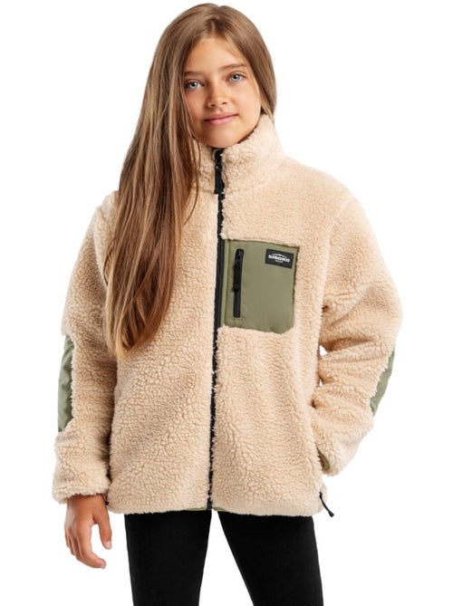 Veste sherpa fille lifestyle enfants spirit-g - Kiabi Veste sherpa fille lifestyle enfants spirit-g - Kiabi