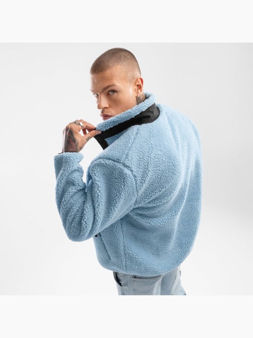 Veste sherpa homme lifestyle homme azure - Kiabi