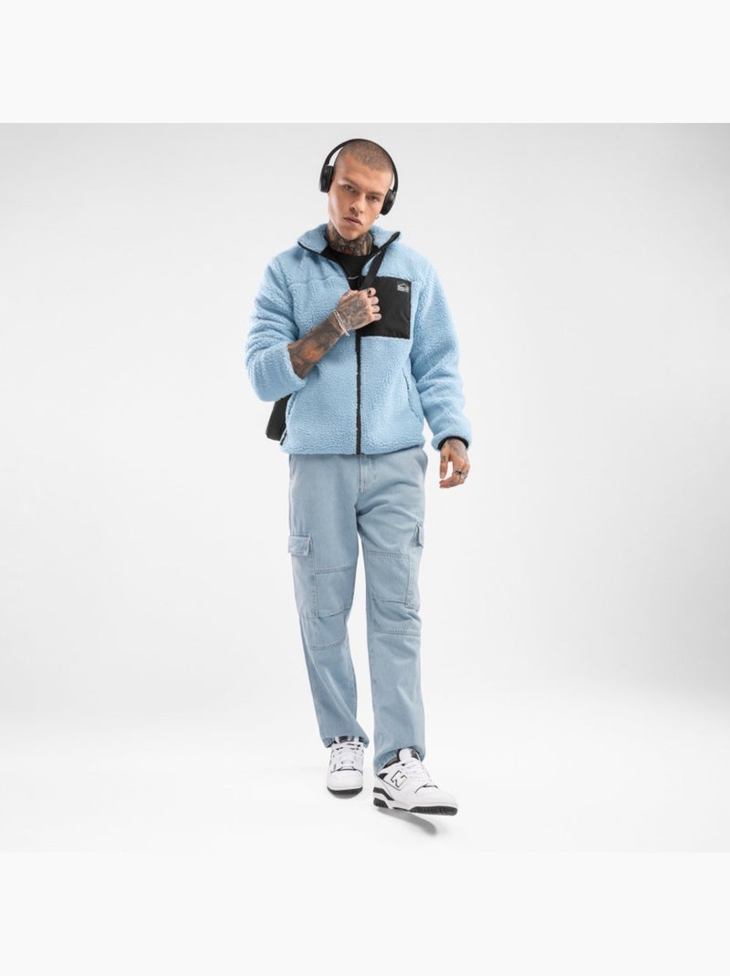 Veste sherpa homme lifestyle homme azure Bleu - Kiabi