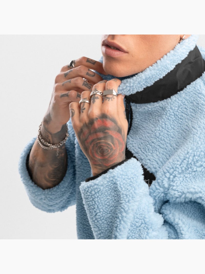 Veste sherpa homme lifestyle homme azure Bleu - Kiabi