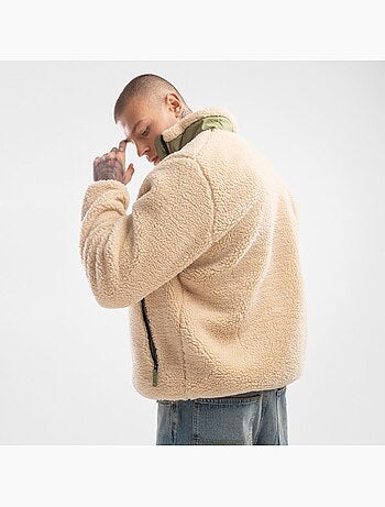 Veste sherpa homme lifestyle homme walnut