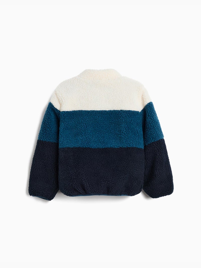 Veste Sherpa, MO Fashion Bleu - Kiabi