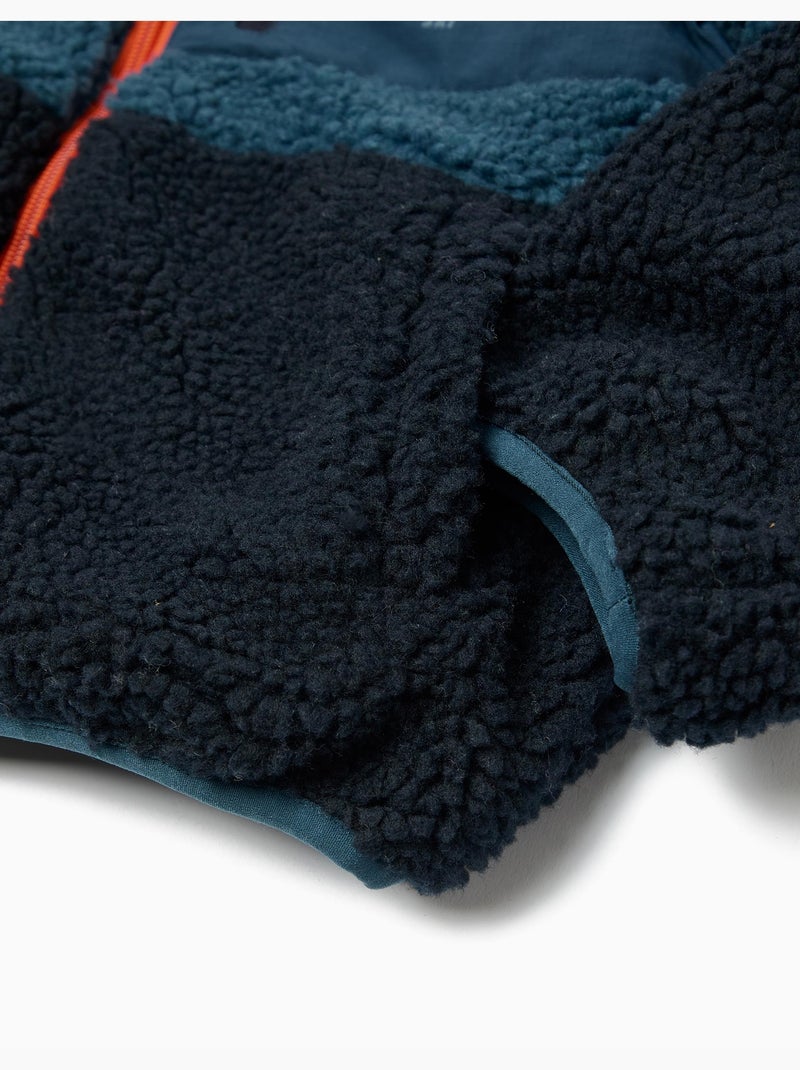 Veste Sherpa, MO Fashion Bleu - Kiabi